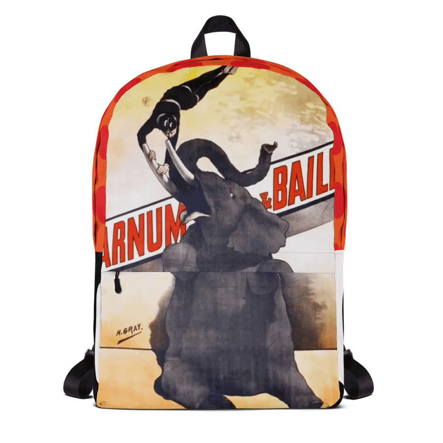 Vintage Circus Spectacle All-Over Print Backpack product image (1)