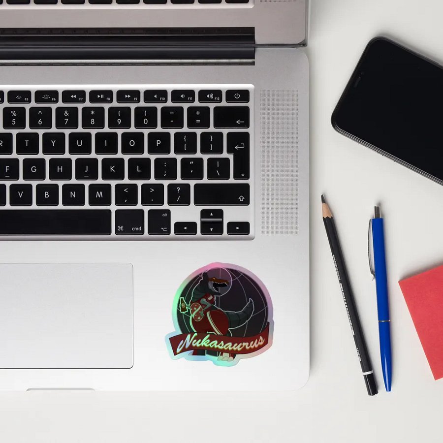 Nukasaurus Vinyl Holographic Sticker product image (12)