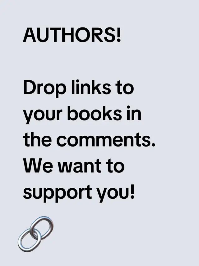Drop your links in the comments we want to read your books! 📚 