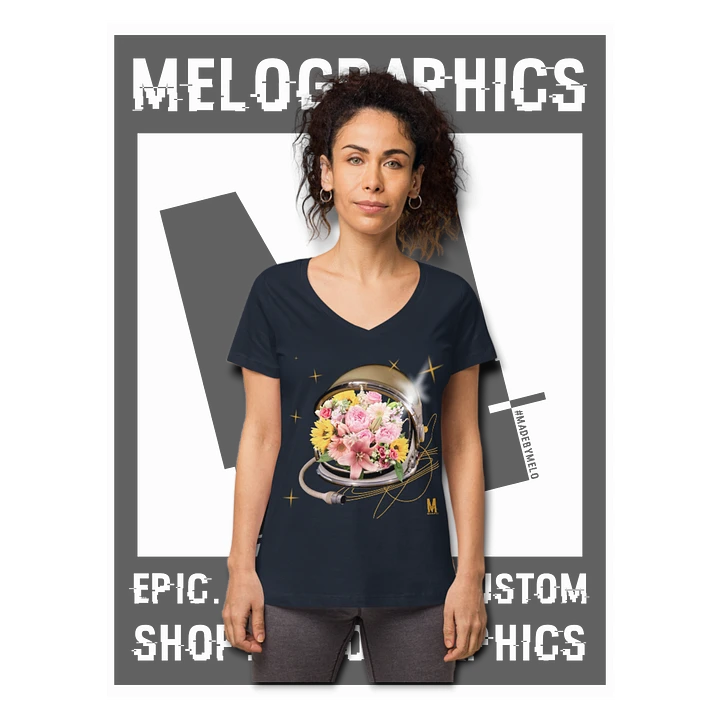 Floral Flyer - Classic Women's V-Neck T-Shirt | #MadeByMELO product image (1)