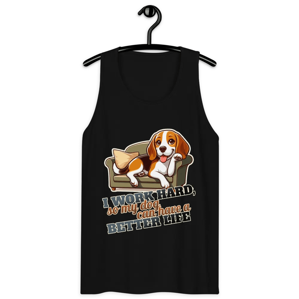 Work Hard - Beagle sofa - Tank top product image (16)