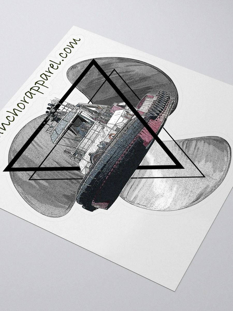 Three blade prop triangle Athena tug Kiss Cut Stickers product image (3)