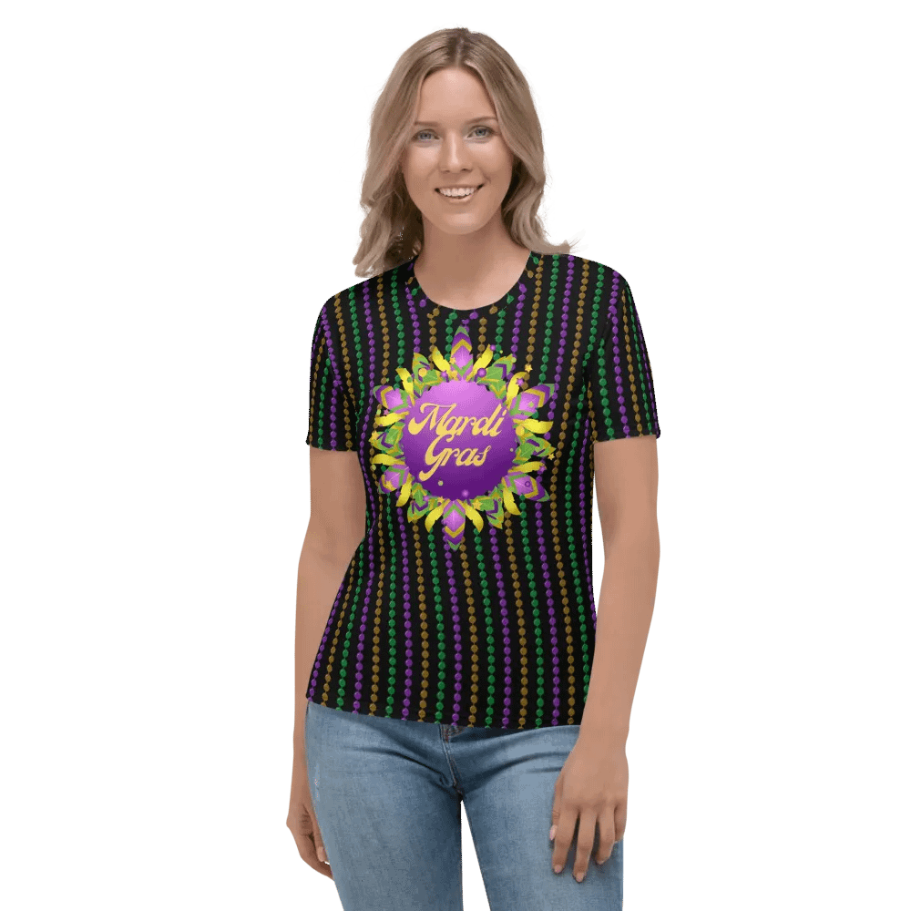 Mardi Gra All Over Print T-shirt product image (2)