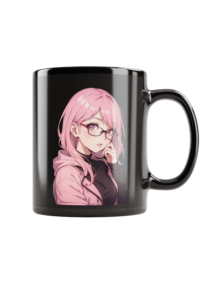 (PINK WAIFU) K Black Mug product image (1)