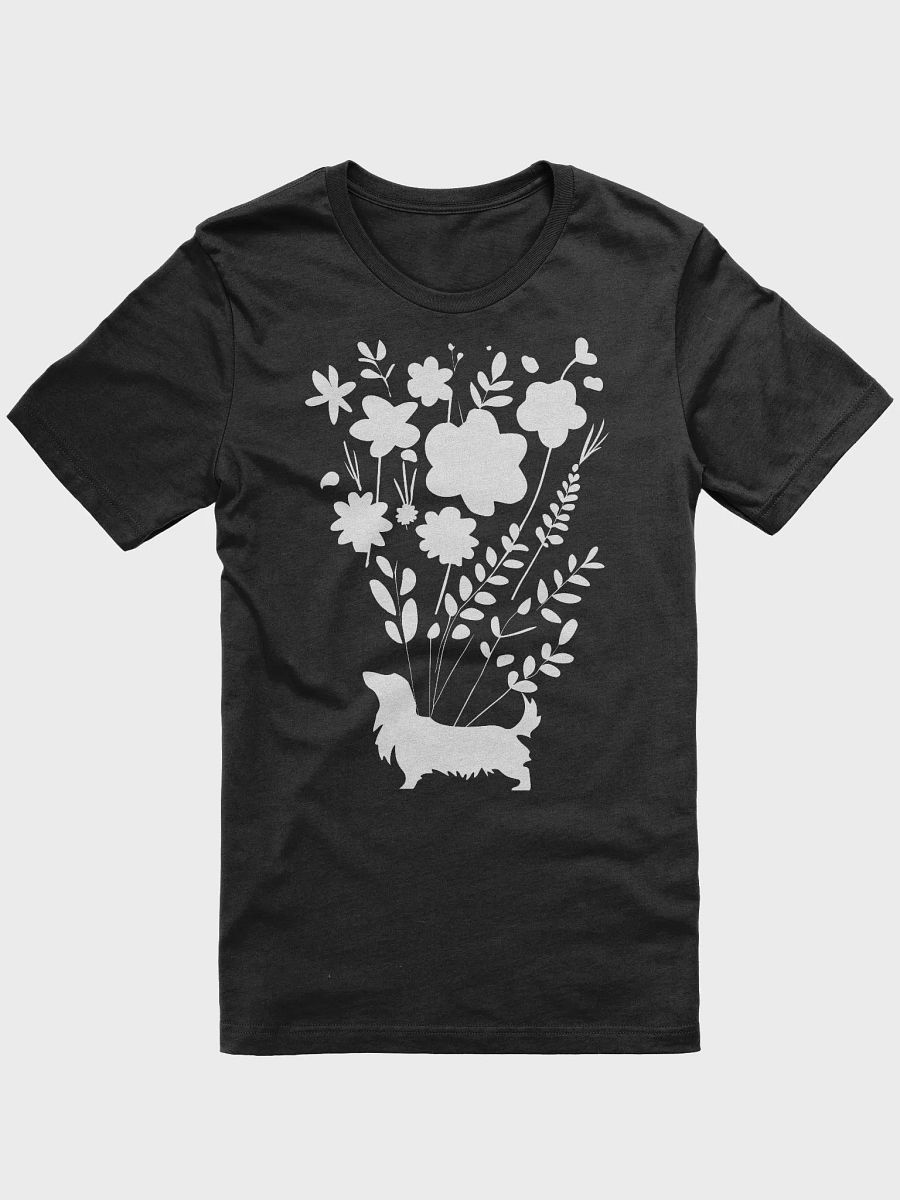 Long Haired Dachshund And Flowers product image (3)