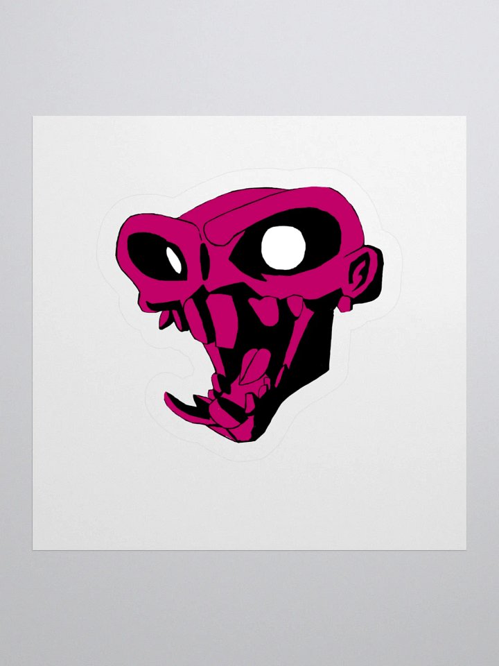 Zombie Monkey Velvet Kiss Sticker product image (3)