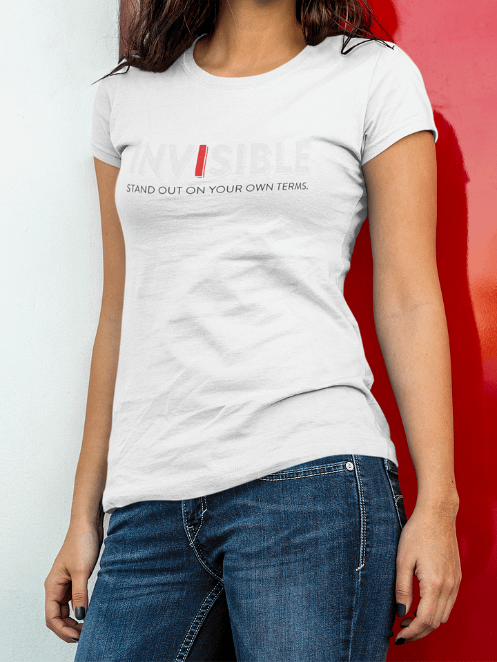 "Define Your Style" White Fitted Eco Tee product image (1)