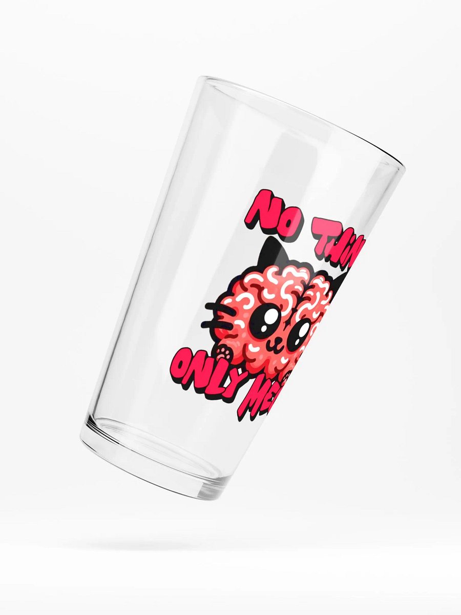No think only MEOW pint glass product image (5)