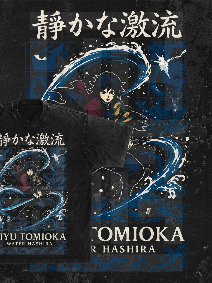GIYU TOMIOKA Demon slayer | Kimetsu no Yaiba t-shirt PNG design product image (1)