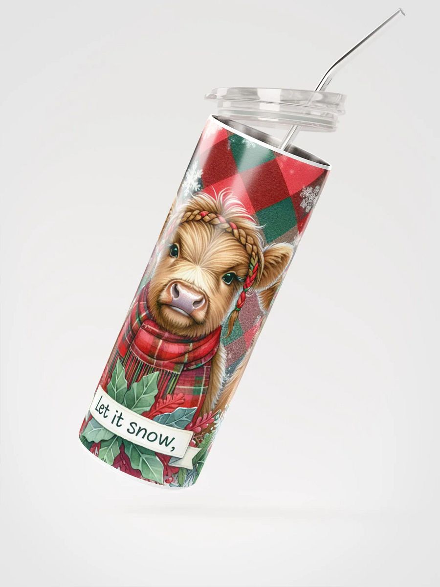 20 oz Let It Snow Highland Cow Tumbler product image (3)
