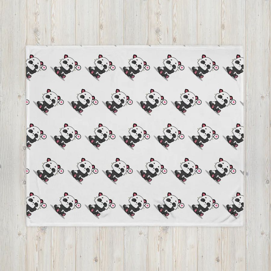 Panda Party Throw Blanket product image (7)