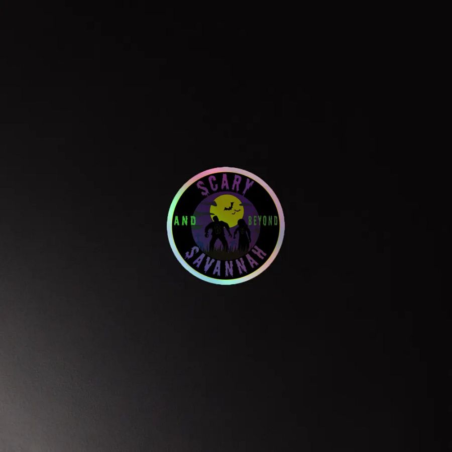 Scary Savannah Original Logo Holographic sticker product image (4)