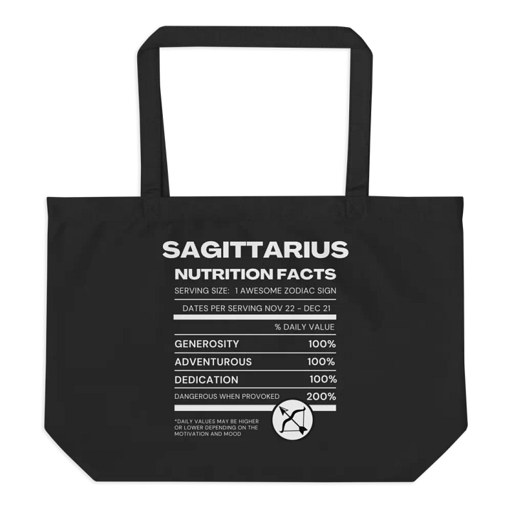 Sagittarius Nutrition Facts Tote product image (1)