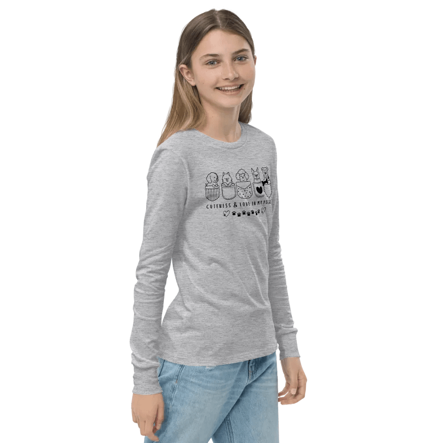Cuteness and Love in My Pocket Long Sleeve T-Shirt product image (2)