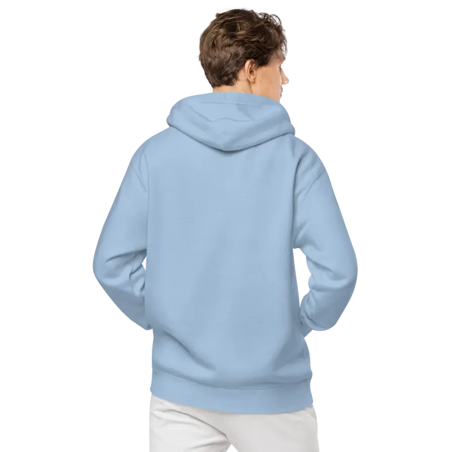 HEADPHONES ON (purple) embroidered pigment hoodie product image (4)