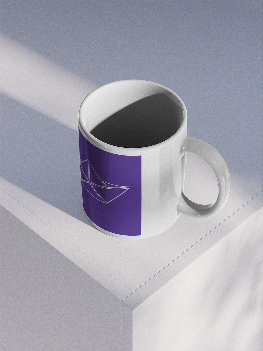 Galeer Paper Boat Purple Background Mug product image (3)