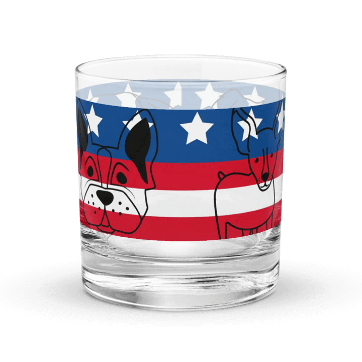Patriotic Pooches Rocks Glass Set product image (1)