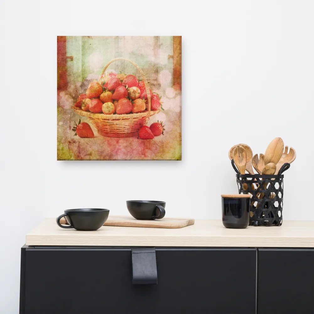 Summer Strawberry Canvas Art Print product image (3)