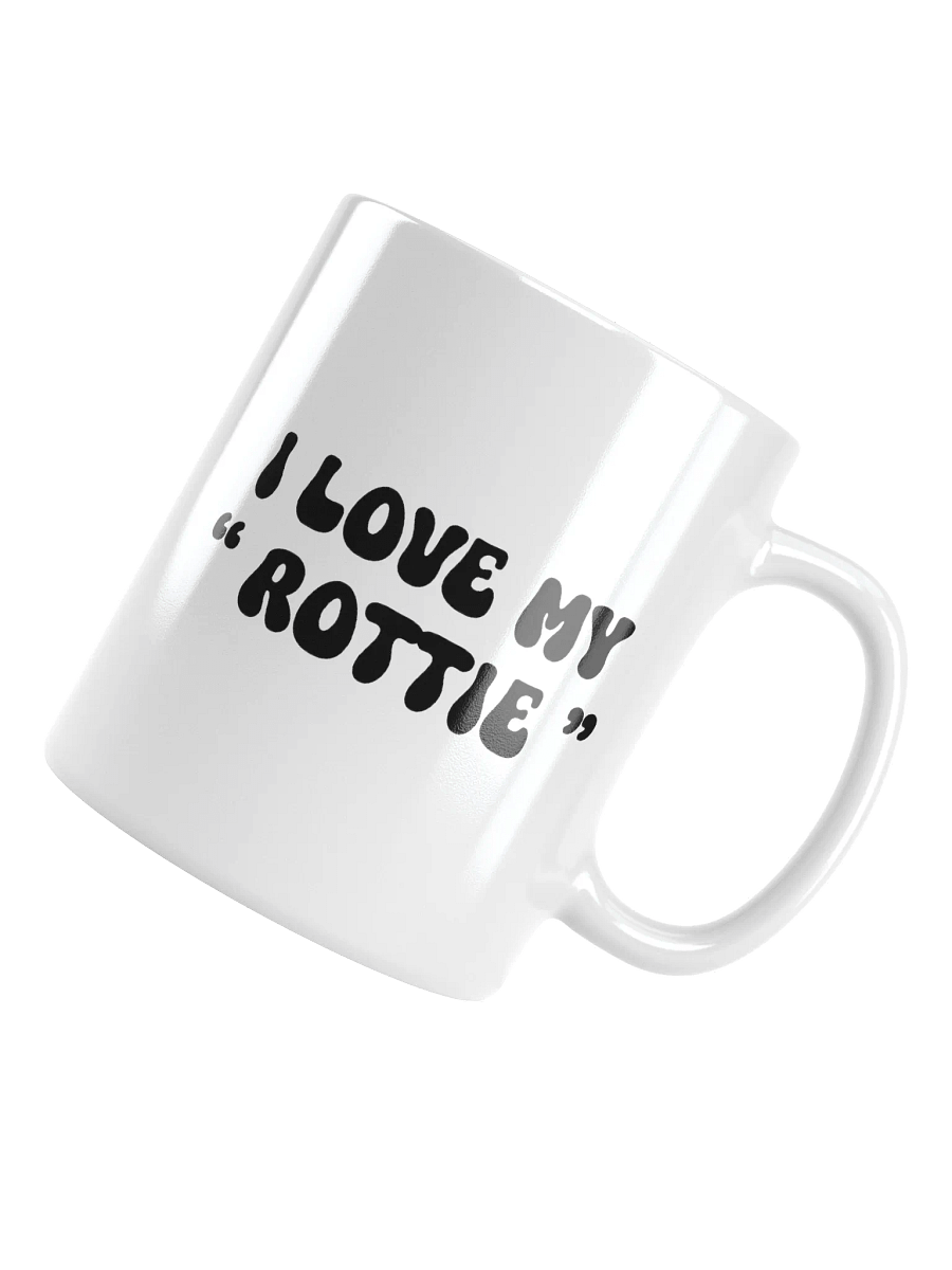 I Love My "Rottie" Retro Chic Small Ceramic Mug For Rottie Lovers product image (1)