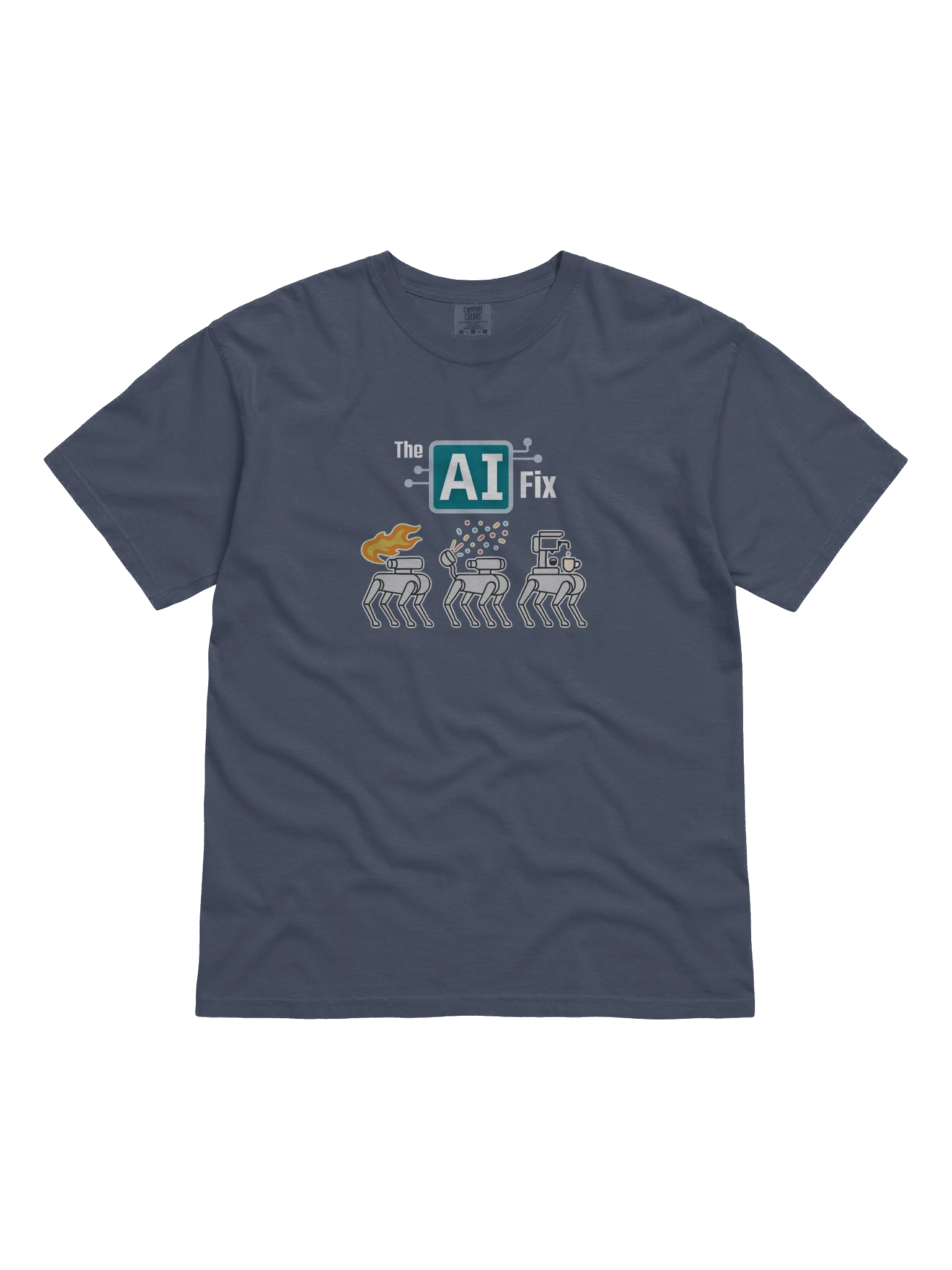 The AI Fix: The evolution of robot dogs T-Shirt product image (4)
