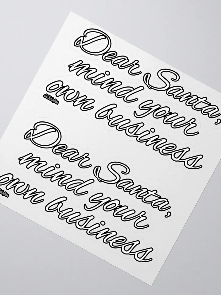 DEAR SANTA, MIND YOUR OWN BUSINESS product image (5)