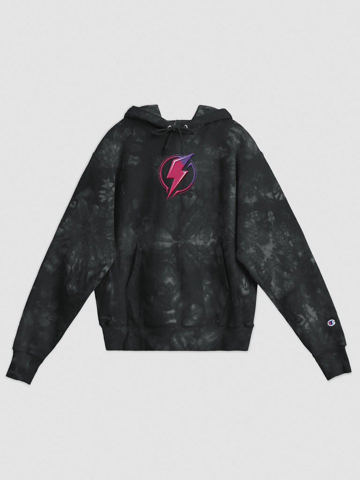 Supercharged Evolved Pink Lightning Bolt Black Champion Jumper product image (1)