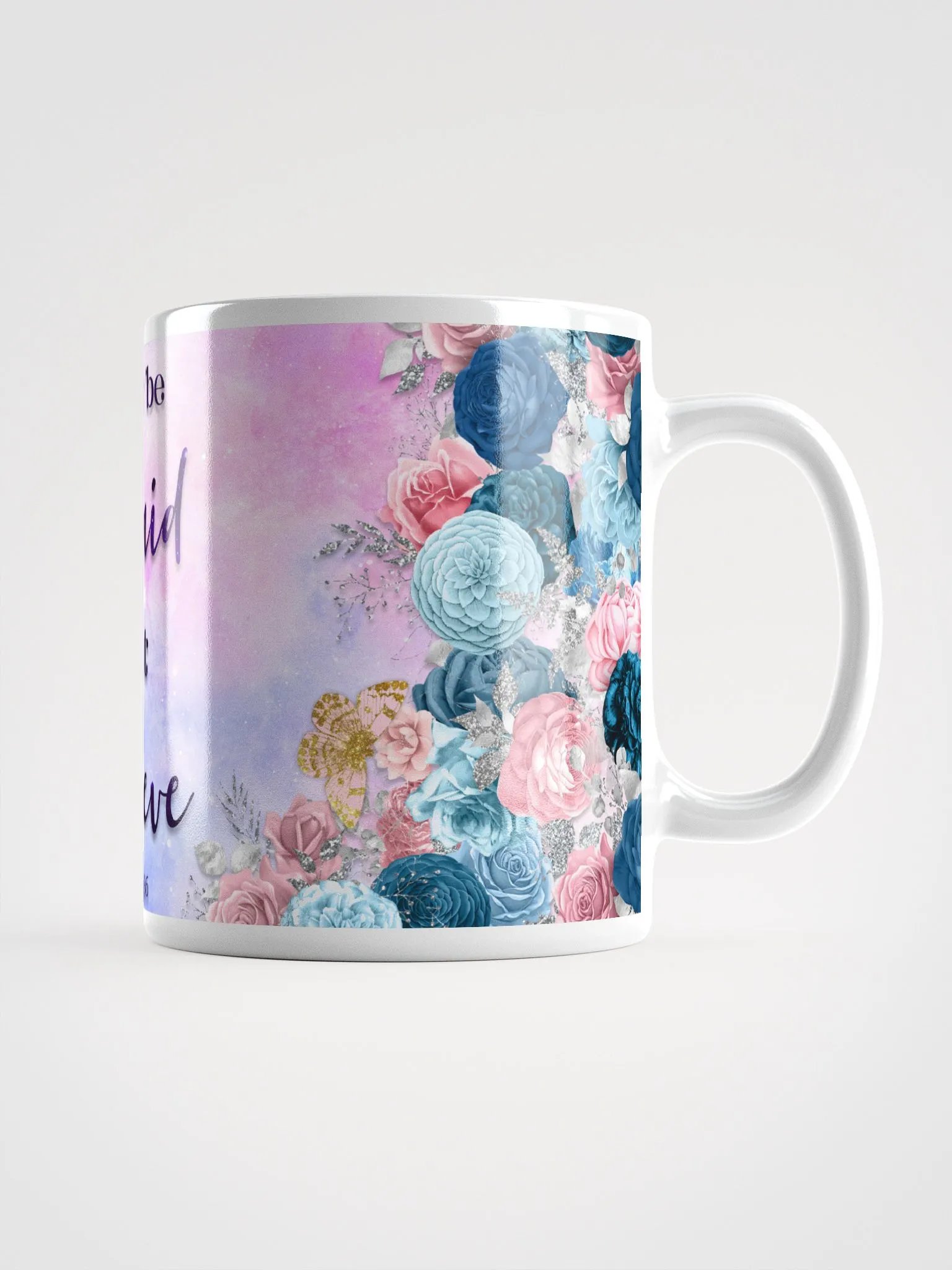 Don't be Afraid just Believe Floral Mug product image (1)