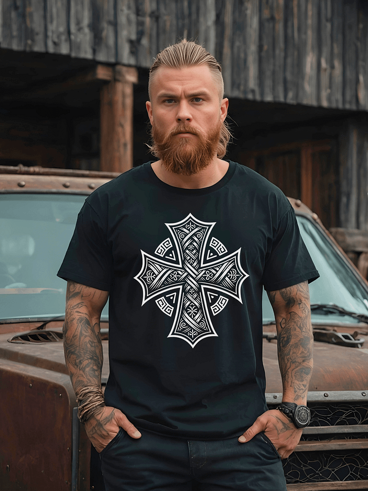 Unisex T-shirt - Pagan Cross - Black product image (1)