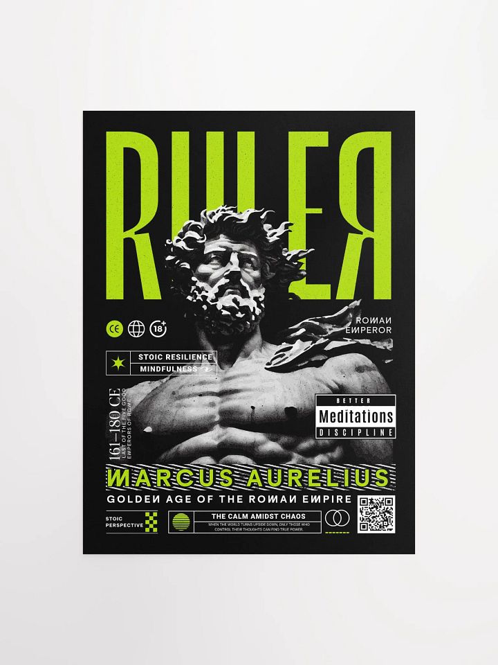 Ruler Marcus Aurelius Stoic Matte Paper Poster product image (2)