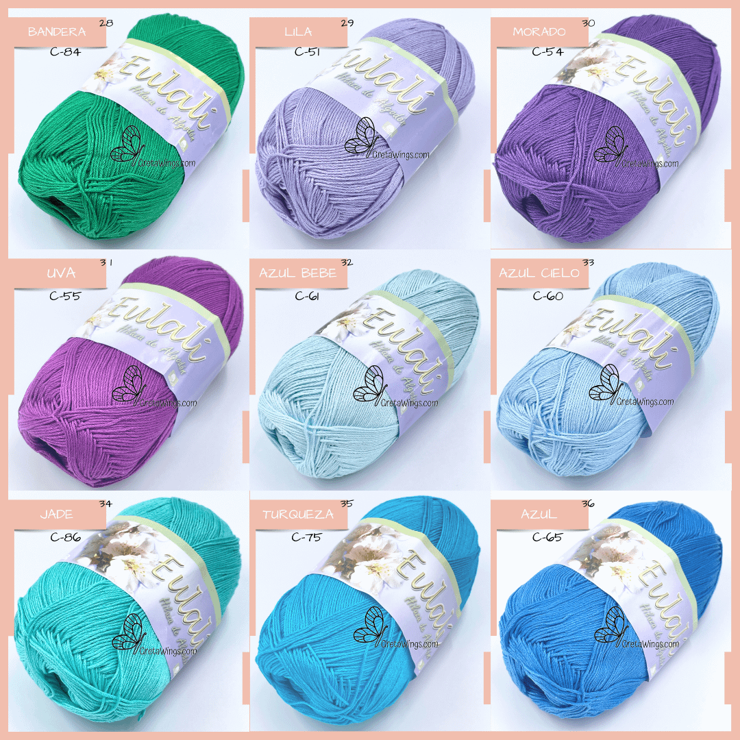 EULALI – Premium Mercerized Cotton Yarn🧶 [100g]100% Mercerized Cotton product image (5)