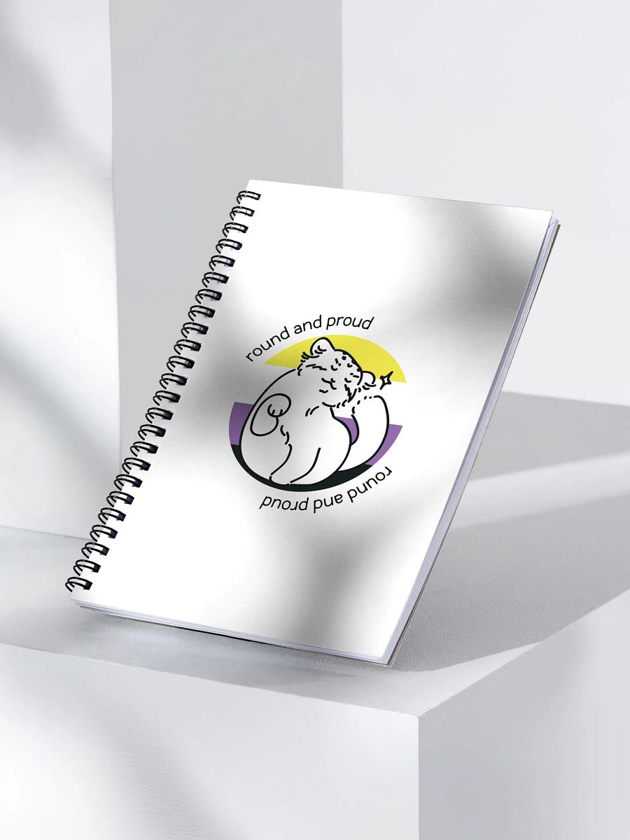 Round and Proud Manul Nonbinary Version - Spiral Notebook product image (3)