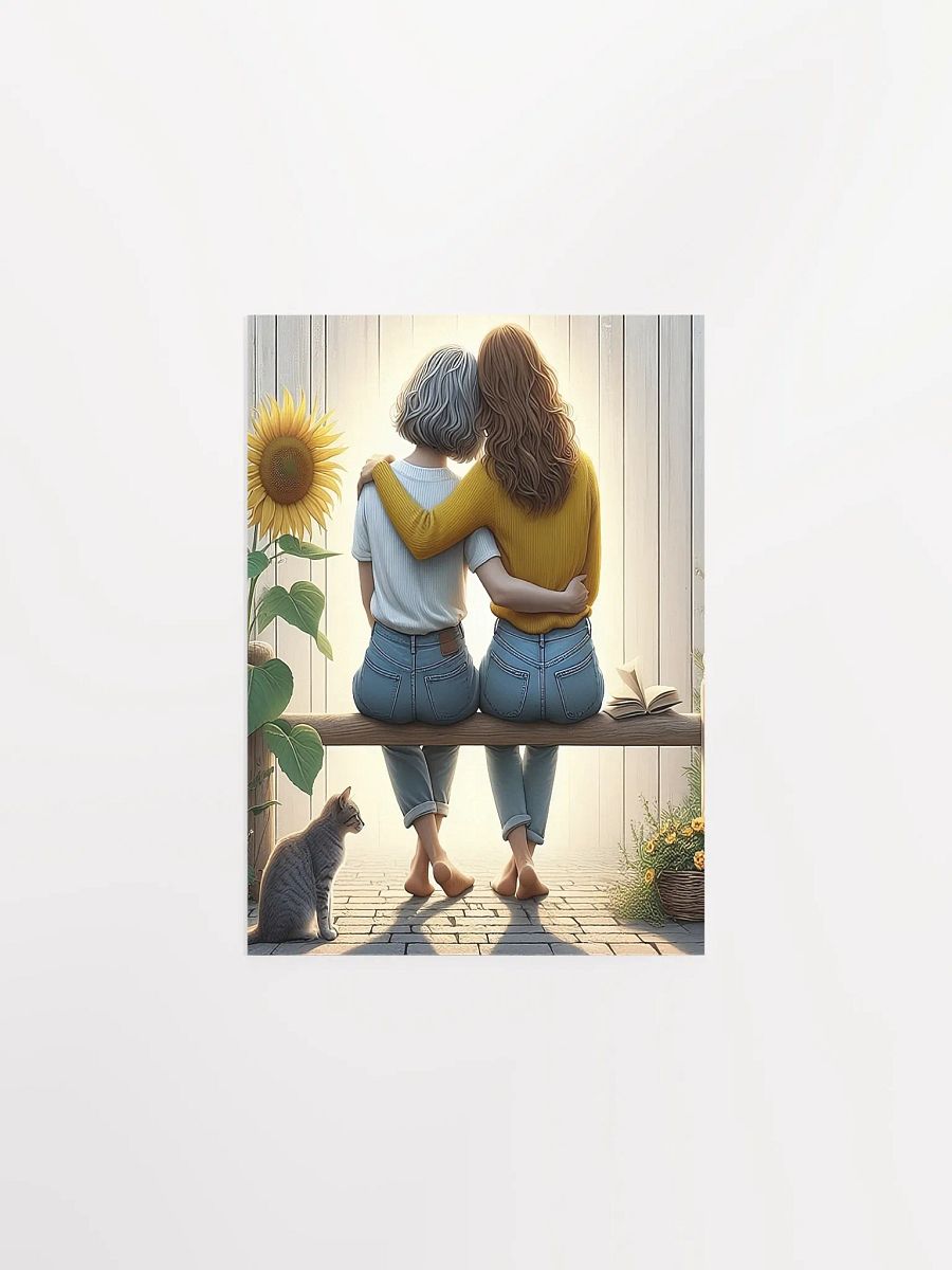 Mother and Daughter Heartwarming Moment of Connection Poster product image (2)