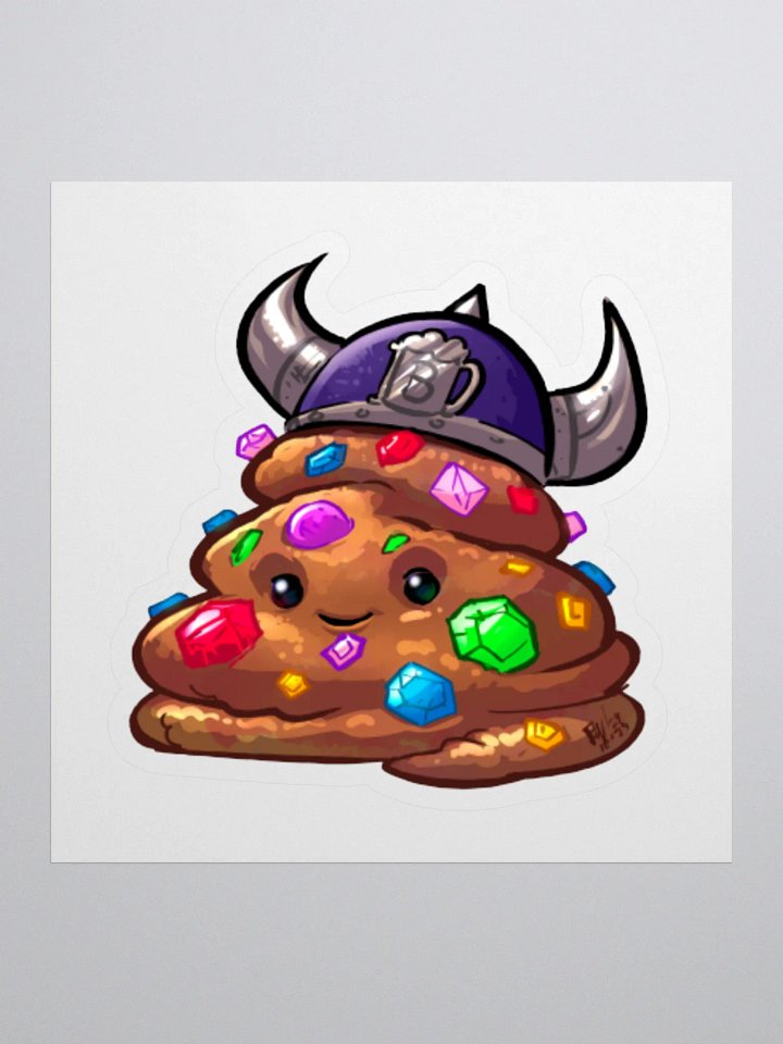 Crystalized poop sticker product image (1)