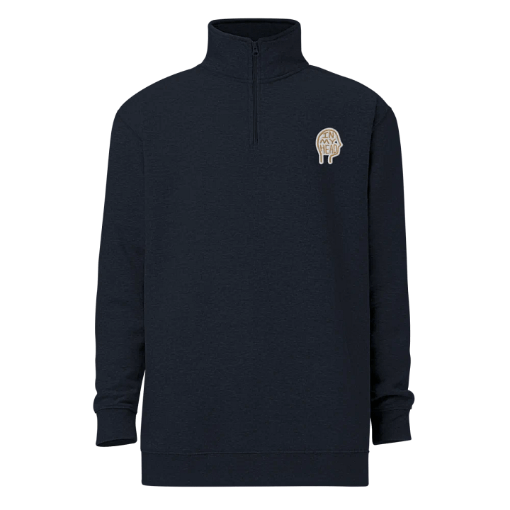 In My Head (brass bubble design) embroidered quarter zip product image (7)