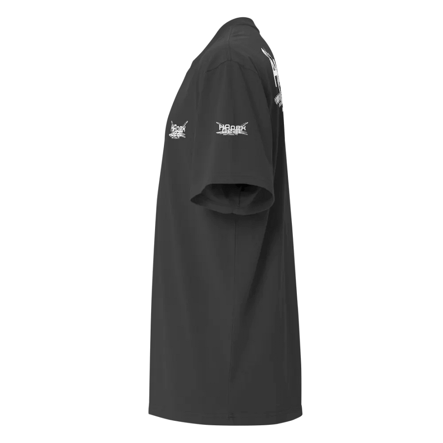 White HApex Gear Black Logo Premium Oversized Faded T-Shirt product image (10)