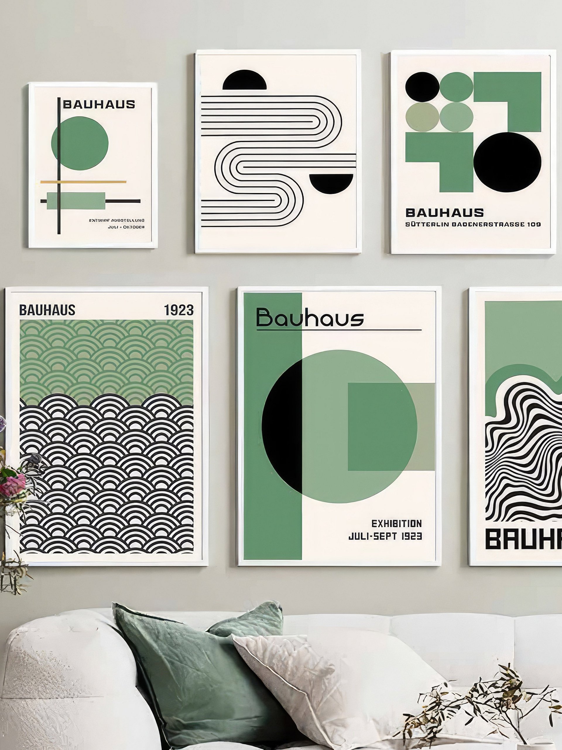 Bauhaus poster set of 8, premium printable, wall art prints product image (1)