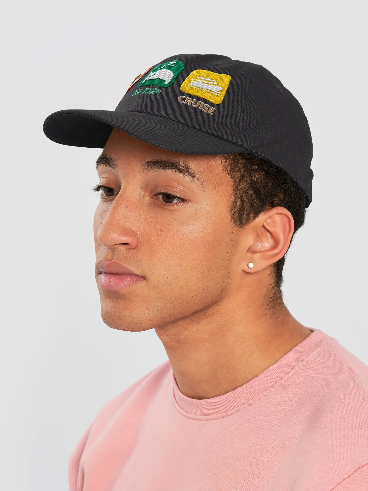 Eat Sleep Cruise Embroidered Hat product image (64)