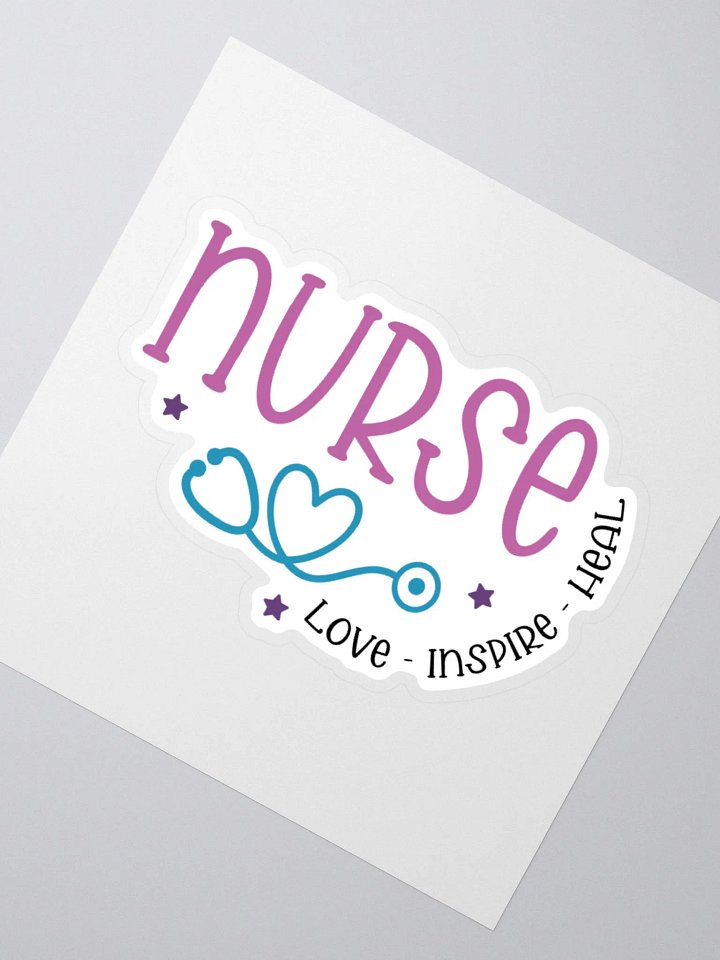 Nurse: Love • Inspire • Heal Sticker product image (5)