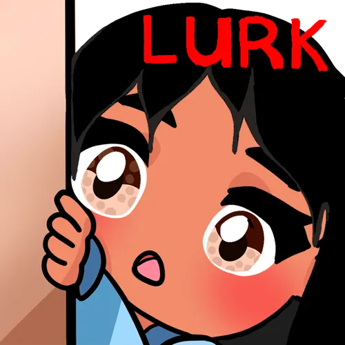 Lurk Emote - Black Hair, Tan Skin, Brown Eyes product image (1)