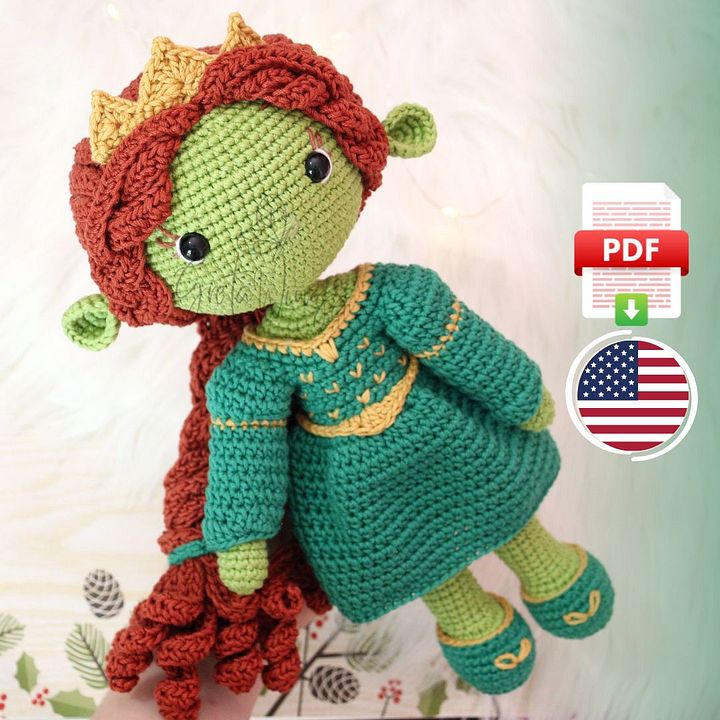 Princess Fiona Amigurumi Pattern (Digital Download) product image (1)
