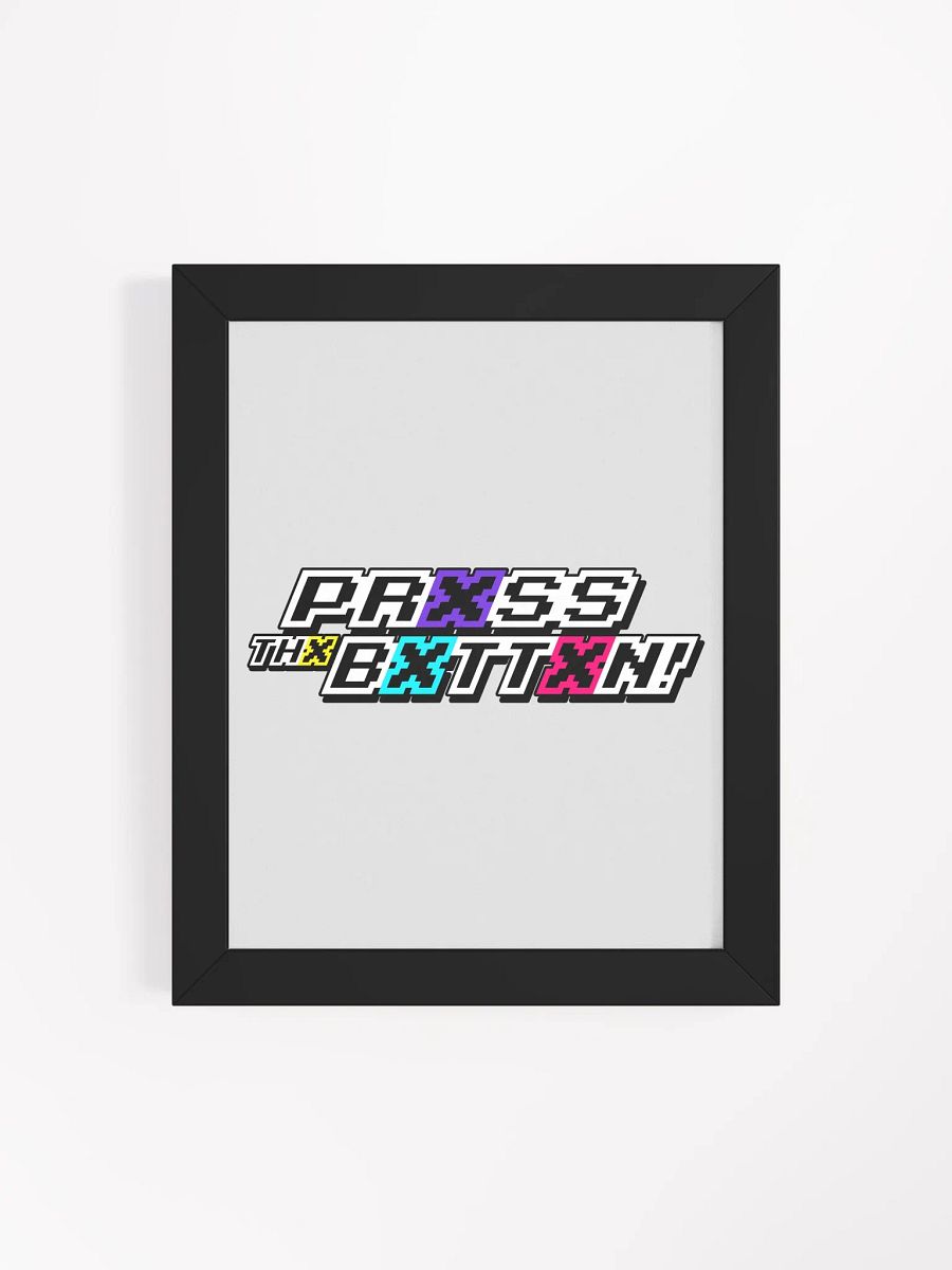 Prxss Thx Bxttxn! Logo Print product image (2)