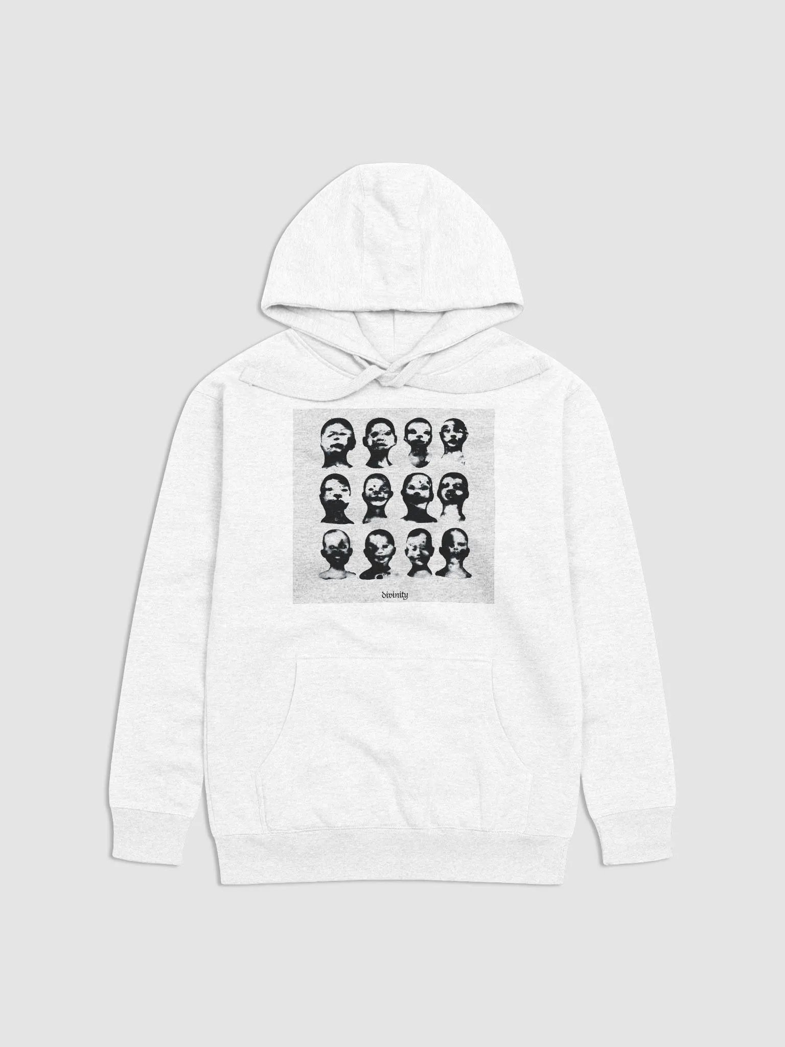 divinity white cover hoodie product image (1)