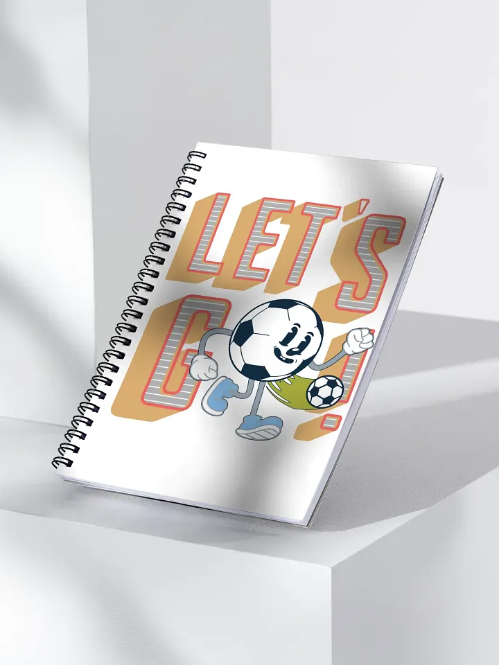 Lets Go Mascot Soccer Ball Character Spiral Notebook product image (2)