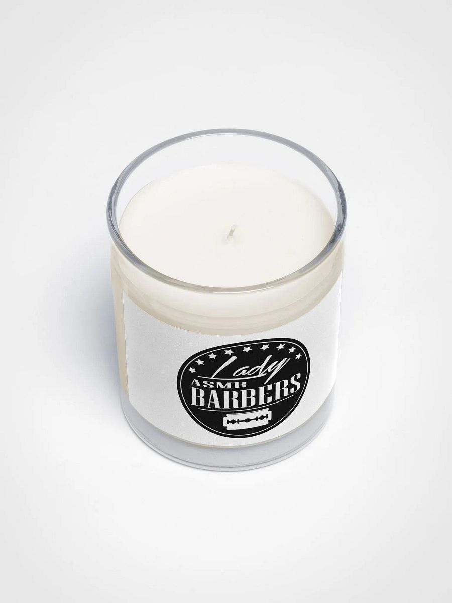 Soy Wax Candle In A Clear Glass Jar (White) product image (3)