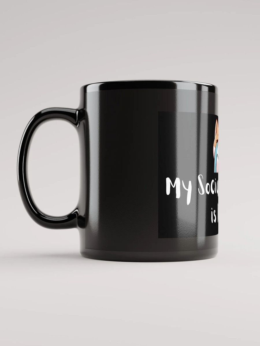 Crybaby Cat Black Glossy Mug product image (6)