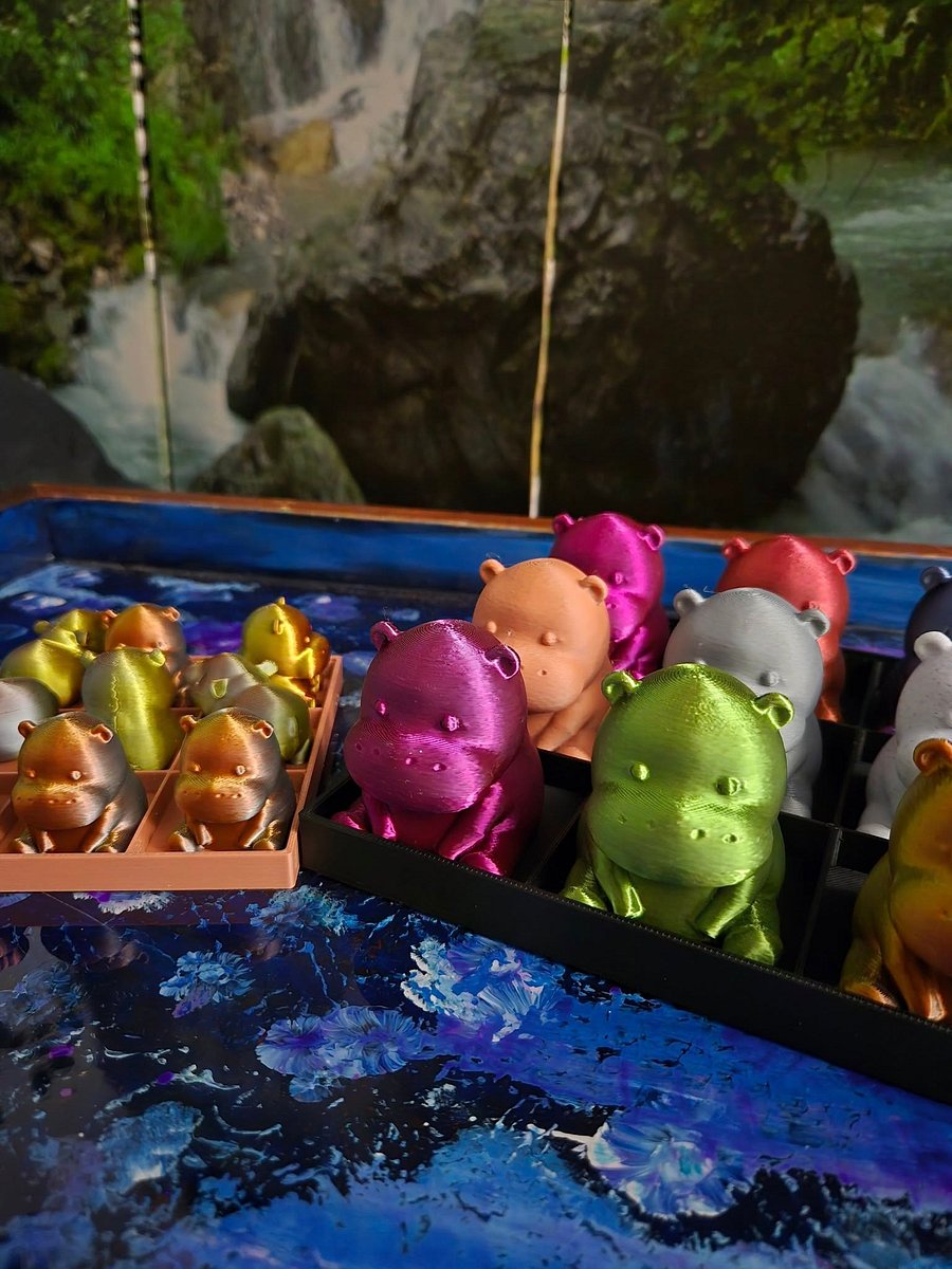 Large Hippo Tic Tac Toe Game - 3D Printed product image (1)