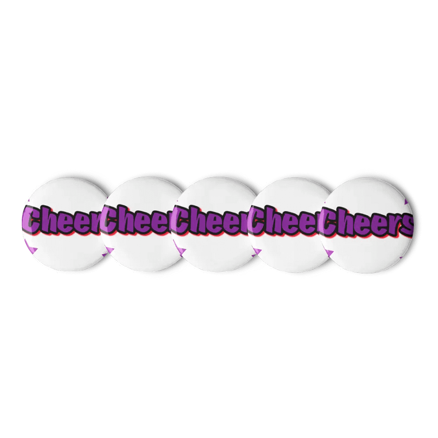 Neon Cheers Pin Buttons Set product image (3)