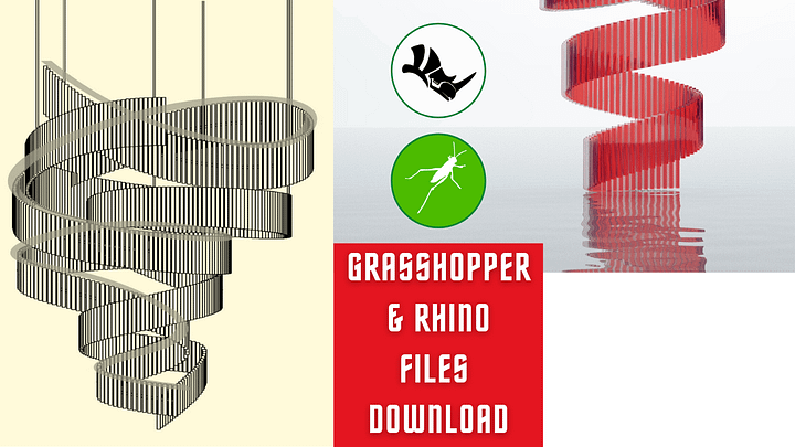 Chandelier Design Grasshopper Rhino Files Download product image (2)