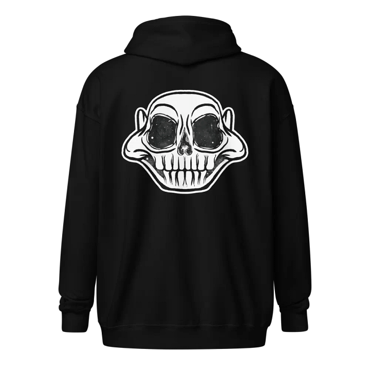 Grinning Skull Unisex Zip Hoodie product image (1)