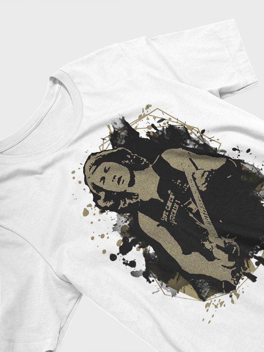 Arctic Monkeys Alex Turner T-Shirt. Black and gold sand art. product image (2)